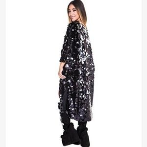 iheartraves techno mermaid sequin kimono